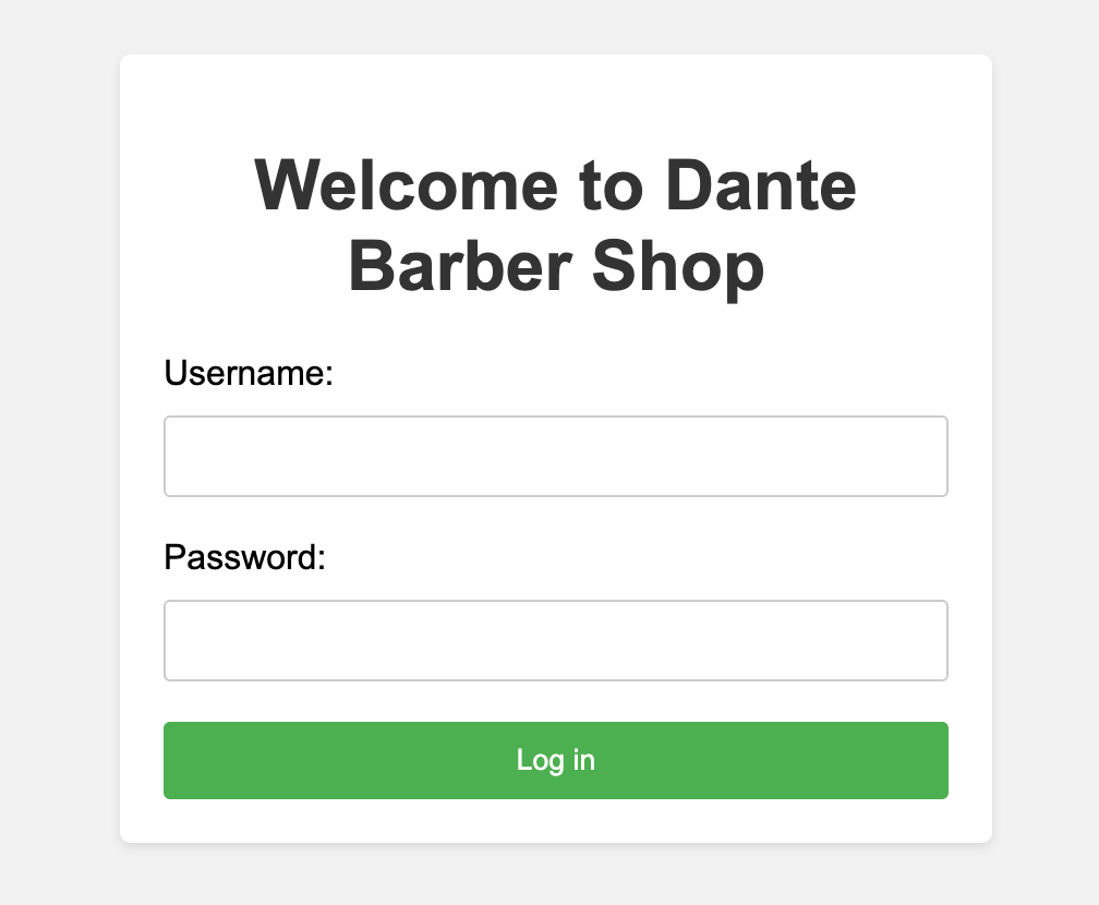 Login sencillo en cuanto aspecto del reto